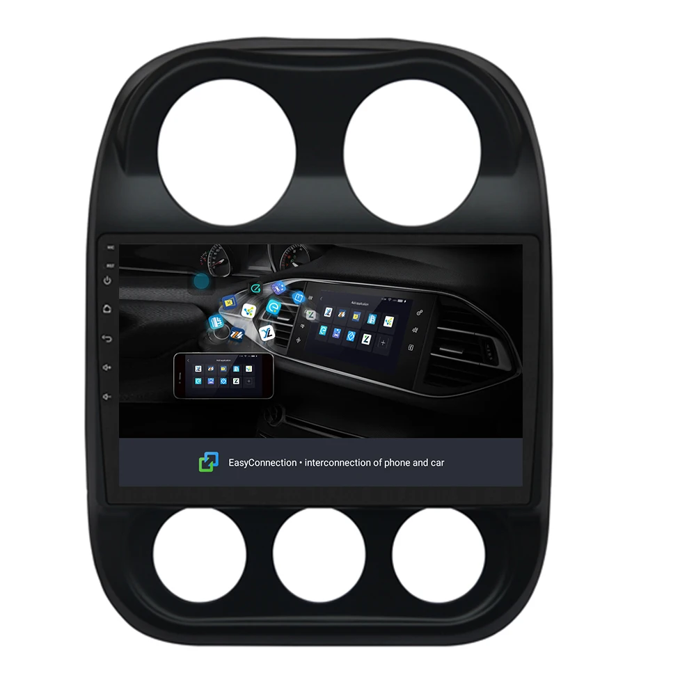 Best Android 9.0 2.5D car dvd For JEEP Compass Patriot Radio 2009-2019 multimedia GPS Radio stereo gps navigation map camera 4