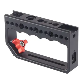 

Camera Grip Cheese Handle 1/4 Inch Screw Holes Video Stabilizing Rig for Camera Cage Monitor Led Light Microphone DSLR