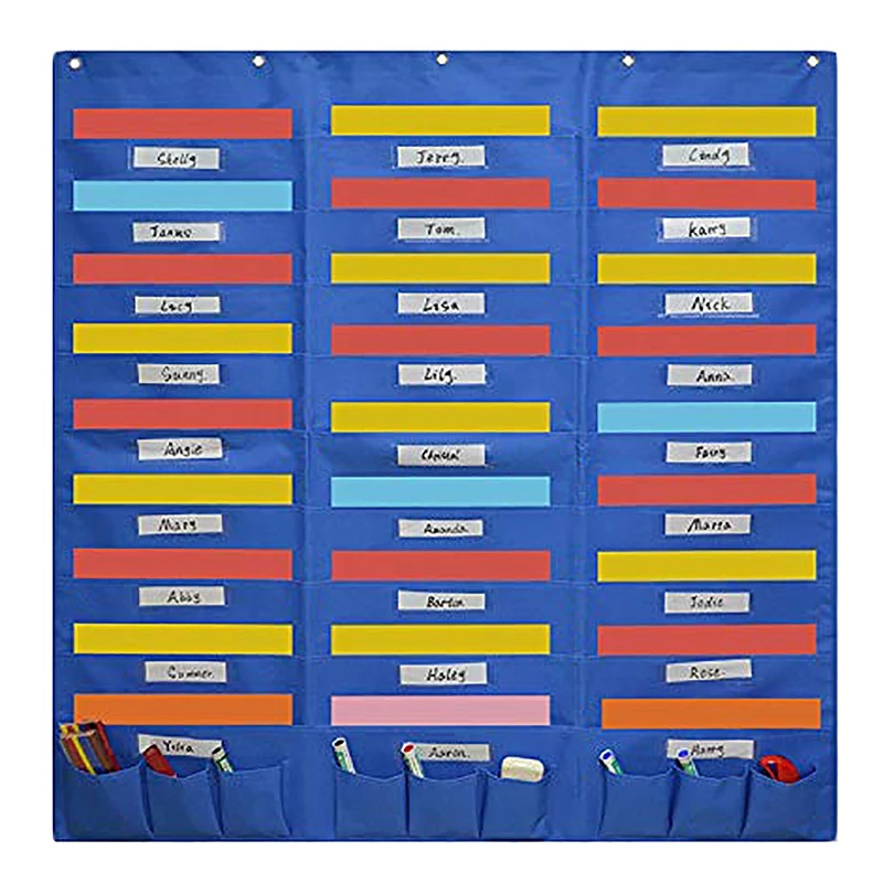 

AAY-Organization Center Pocket Chart, Wall File Organizer Folder for Office, Home, School, Studio
