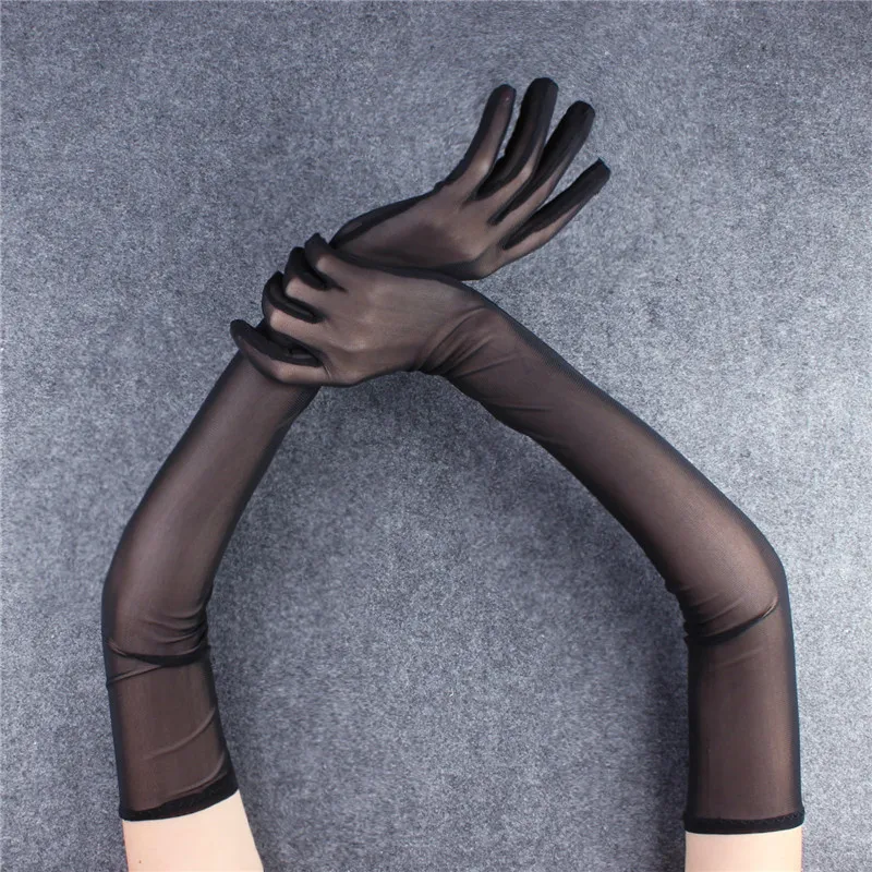 Lace Gloves Fishnet Gloves Male Gloves Women Man Performance Party Elasticity