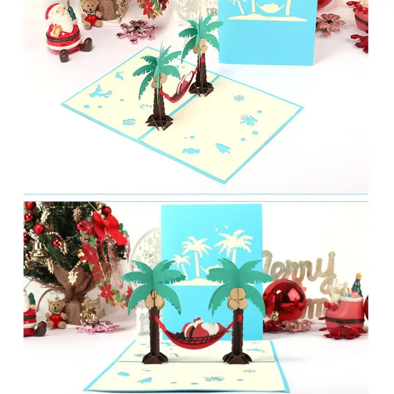  3D Pop Up Greeting Card Handmade Birthday Christmas Holiday Wedding Invitation 72XF - 4000389092872