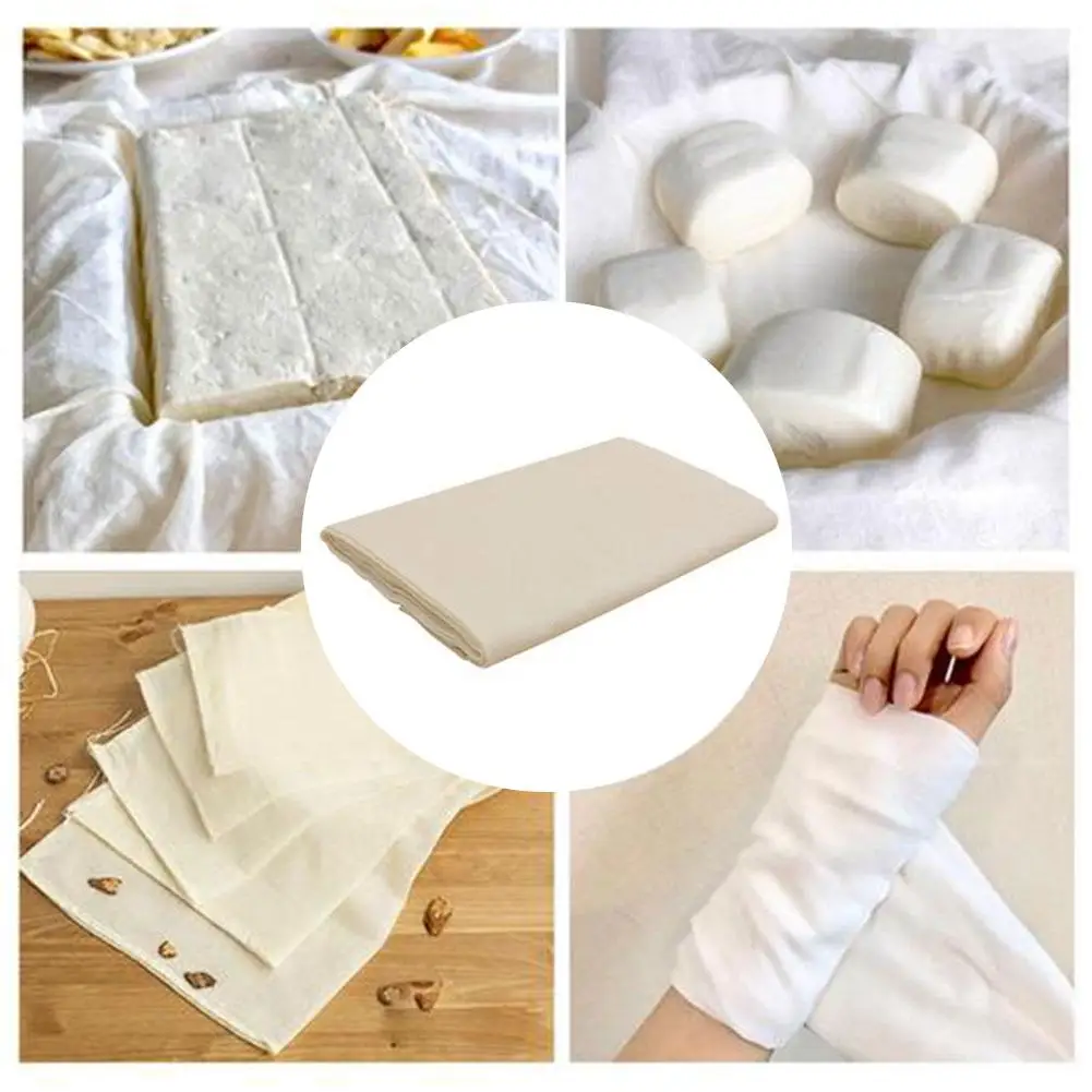 

Ultra-fine Cotton Cheese Gauze Unbleached Cheese Cloth Is Best For Cooking Food Cheese Cloth Making Nut Milk Bag Filter Wine