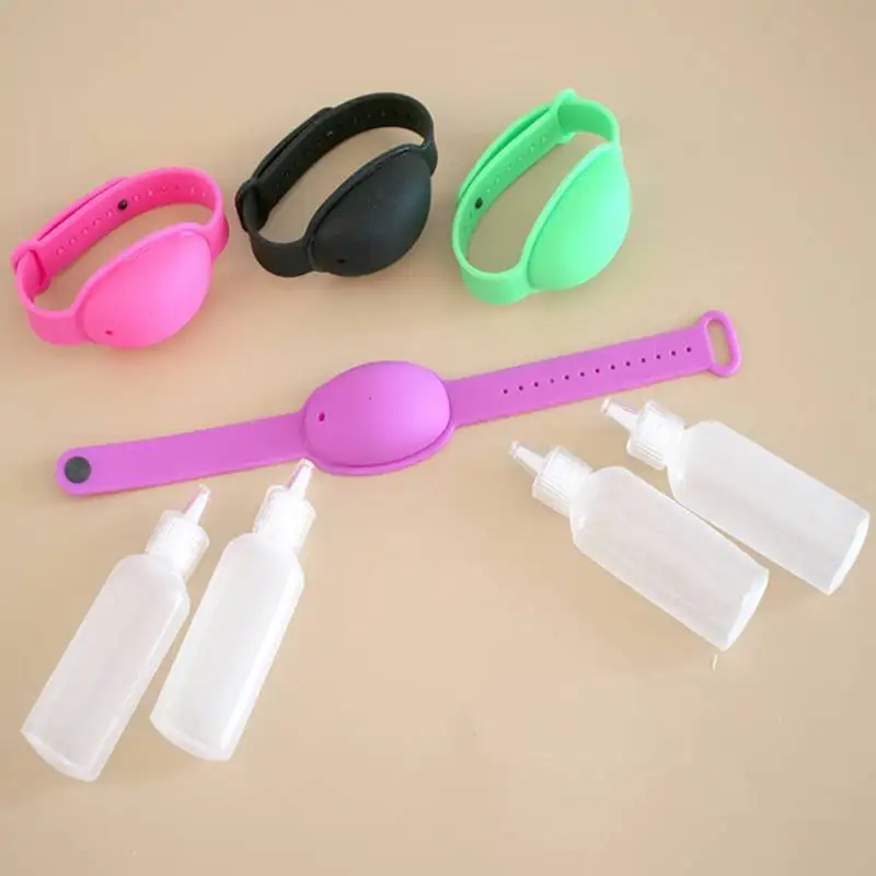 

1pcs/lot Silicone Wristband Hand Dispenser Wearable Hand Sanatizer Wristband Dispenser Soap Dispenser Bracelet Desinfectant