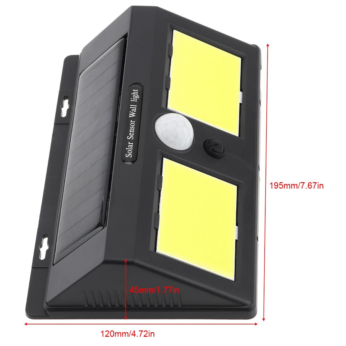 Solar Light Outdoor Solar Lamp Double LED Rechargeable Solar Power PIR Motion Sensor Wall Light for Garden / Yard /Courtyard