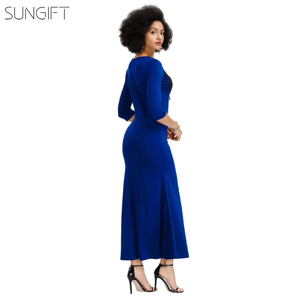 SUNGIFT африканская Дашики женское платье с аппликацией платье с полым принтом с коротким рукавом летнее модное женское платье повседневные платья