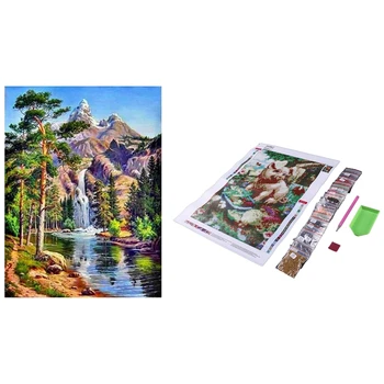 

Diamond Painting Cartoon Pig 5D Diy Diamond Embroidery & Full Square Diamond Landscape Diamond Painting Waterfall