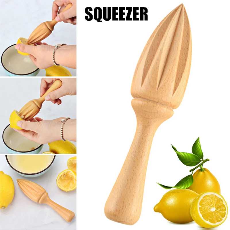 

Beechwood Lemon Juicer Wooden Reamer Juicer Lemon Squeezer Extractor P666