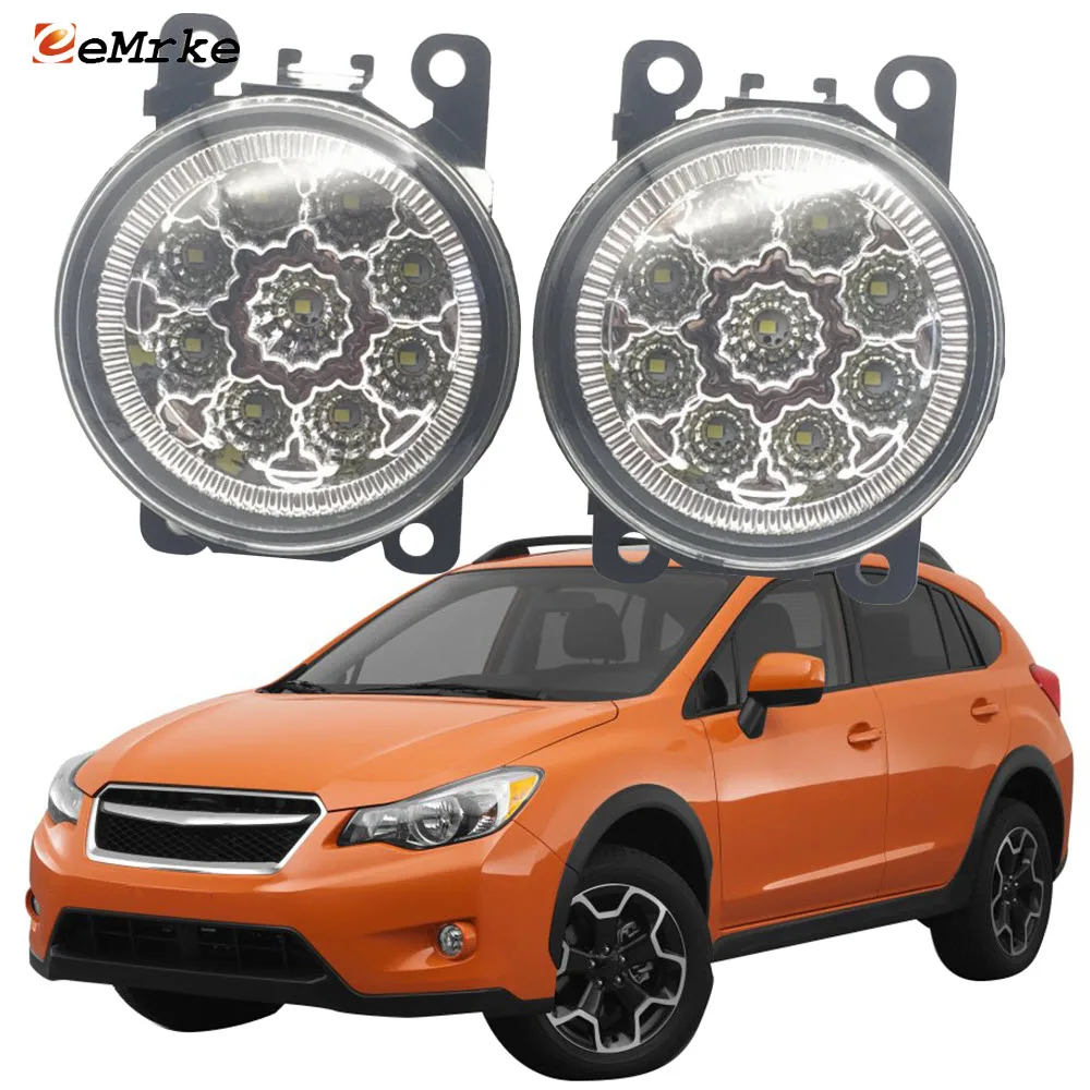 2X Car-Styling for Subaru XV Crosstrek 2013 2014 2015 2016 2017 9-Pieces LED Fog Light Lamp H11 H8 Halogen Lights Assembly | Автомобили и