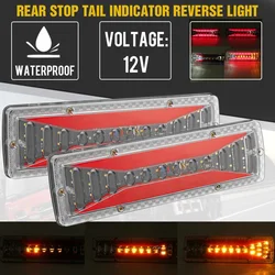 Feu arrière LED dynamique 12V pour voiture et camion, clignotant, feu de stop arrière, feu de recul, pour tracteur, remorque, camion et Bus, 2 pièces, 2021 