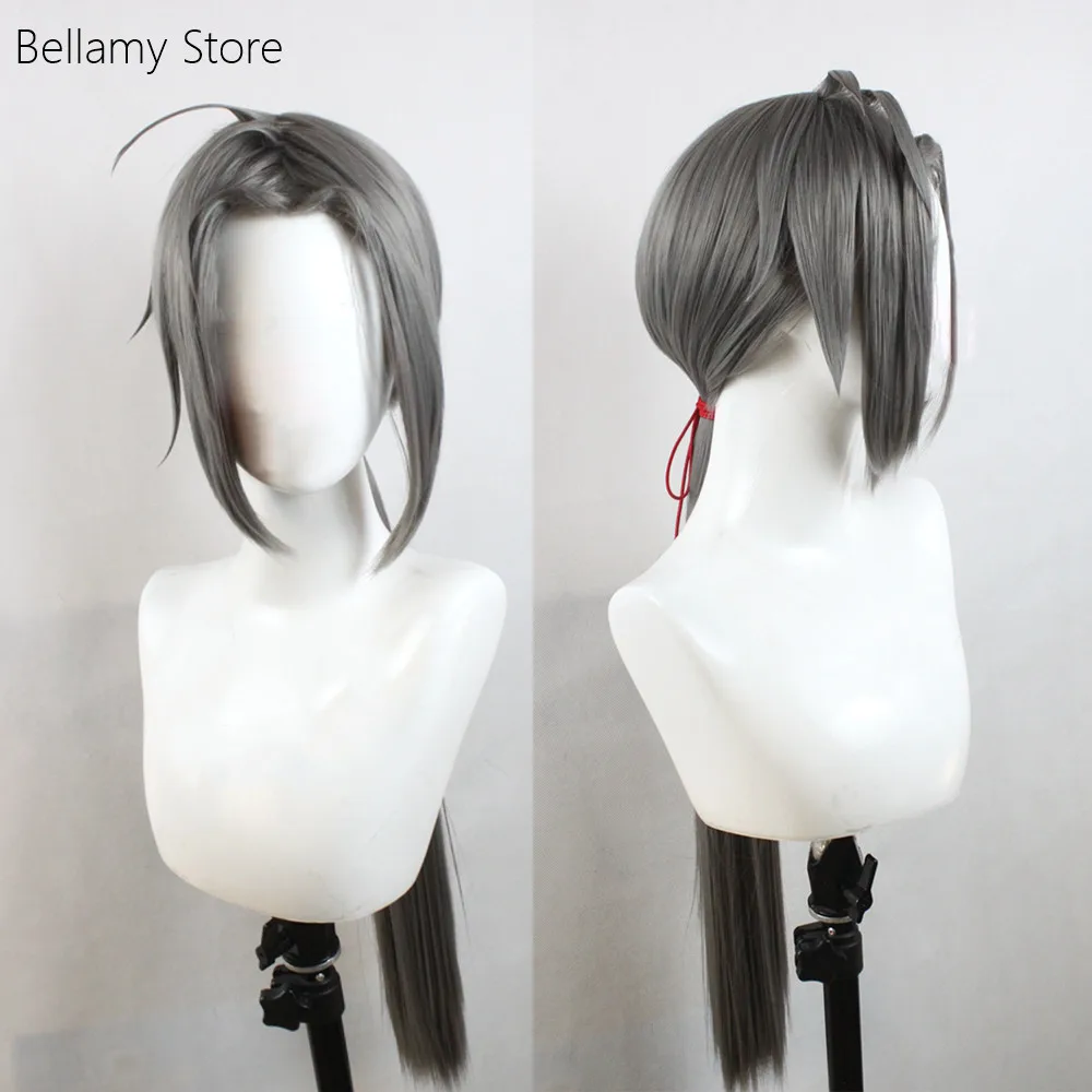 

Touken Ranbu COS Daihannya Nagamitsu темно-серый 171 пользовательские парики косплей парик + парик Кепка