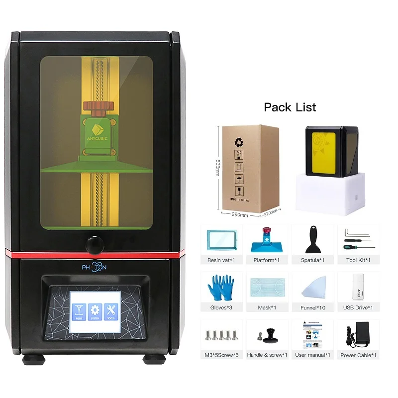 Anycubic Photon 3d принтер наборы SLA/lcd высокой точности размера плюс photon Slicer светильник-отверждение Impresora Imprimante 3d - Цвет: Anycubic Photon