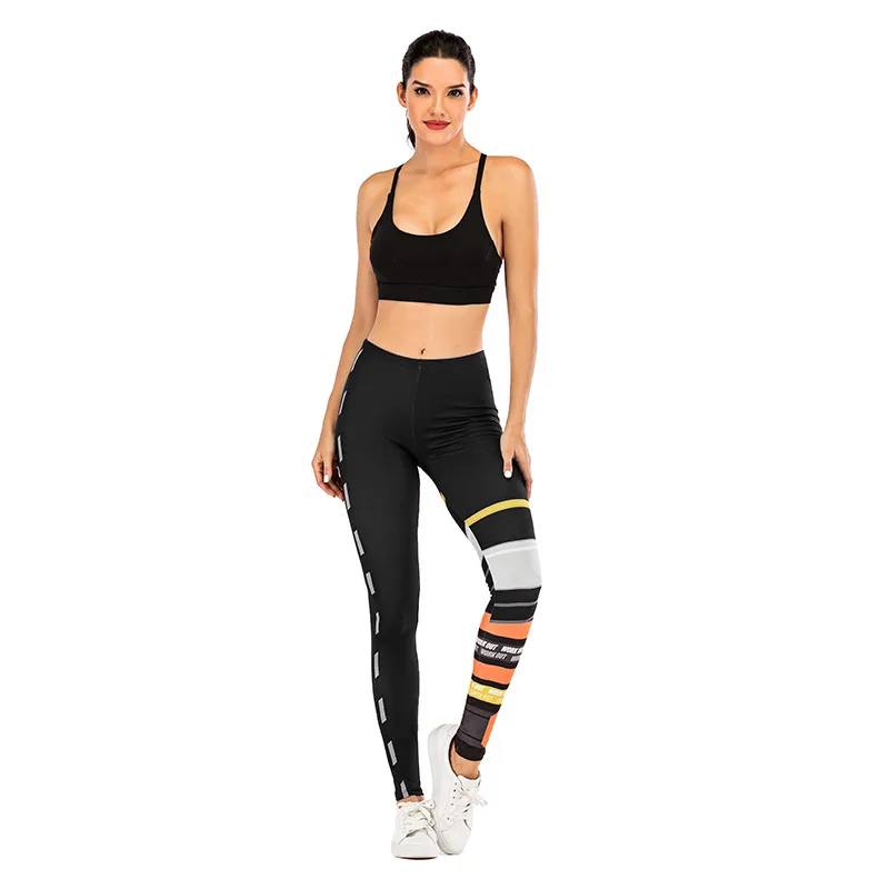 Women Leggings Fashion Print Fitness Pants Woman Clothing Sports Running Clothing Outdoor Gym Pants Hip-lifting Leggings