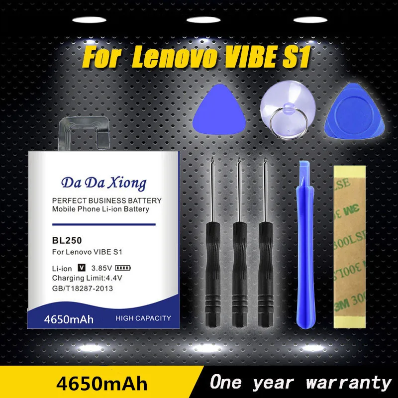 Аккумулятор Da Xiong 4650 мАч BL250 для Lenovo VIBE S1 S1a40 S1c50|Аккумуляторы мобильных телефонов| |