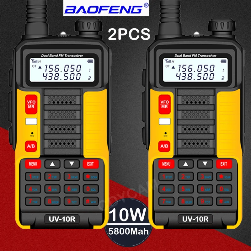 Новая Профессиональная рация Baofeng UV 10R 30 км 128 каналов VHF UHF Двухдиапазонная