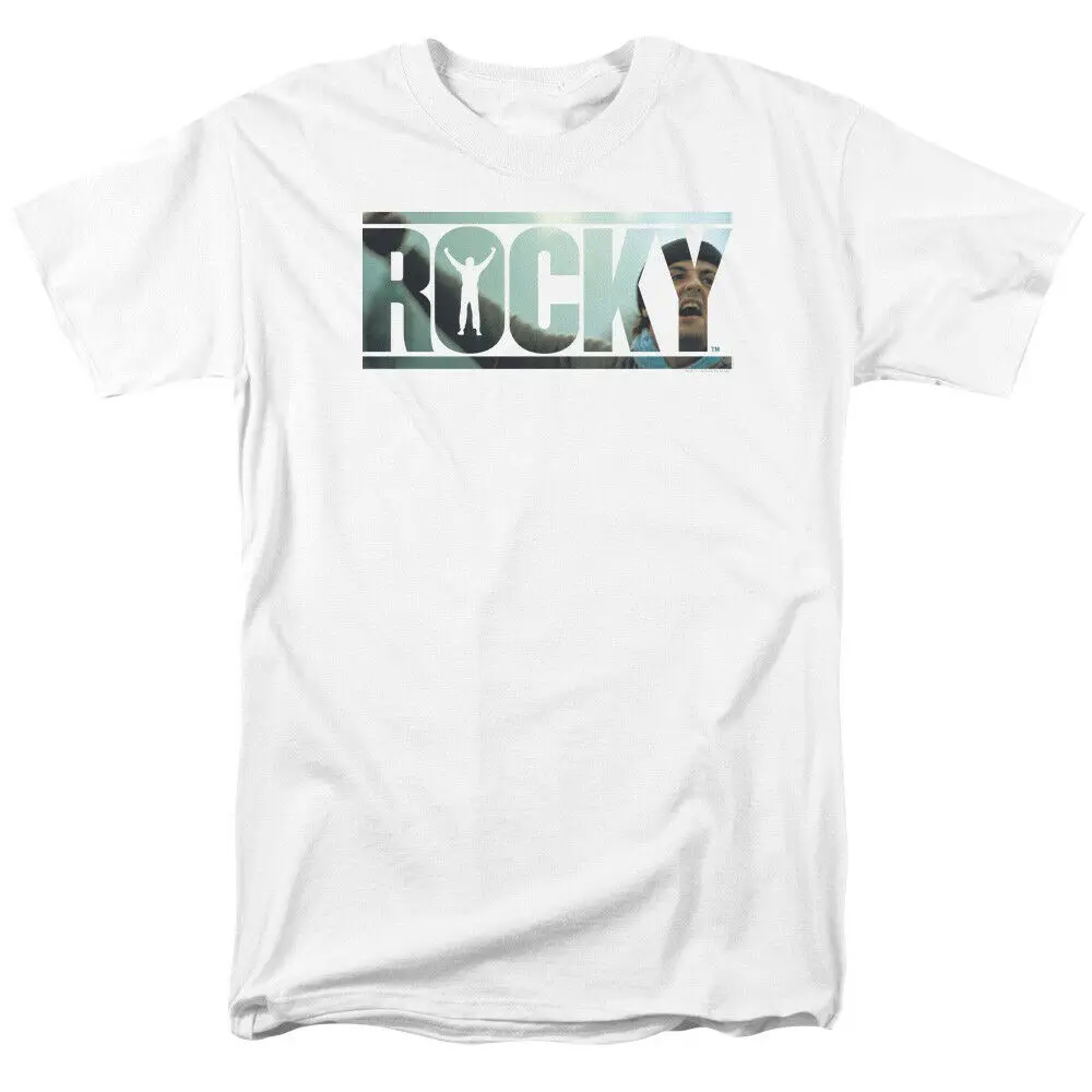 Rocky Футболка для мужчин женщин логотип с фото белая футболка новинка унисекс