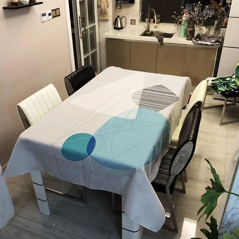 

Household Polyester Tablecloth Rectangular Tablecloth Stitching Fashion Printed Tablecloth Living Room Decoration Tablecloth