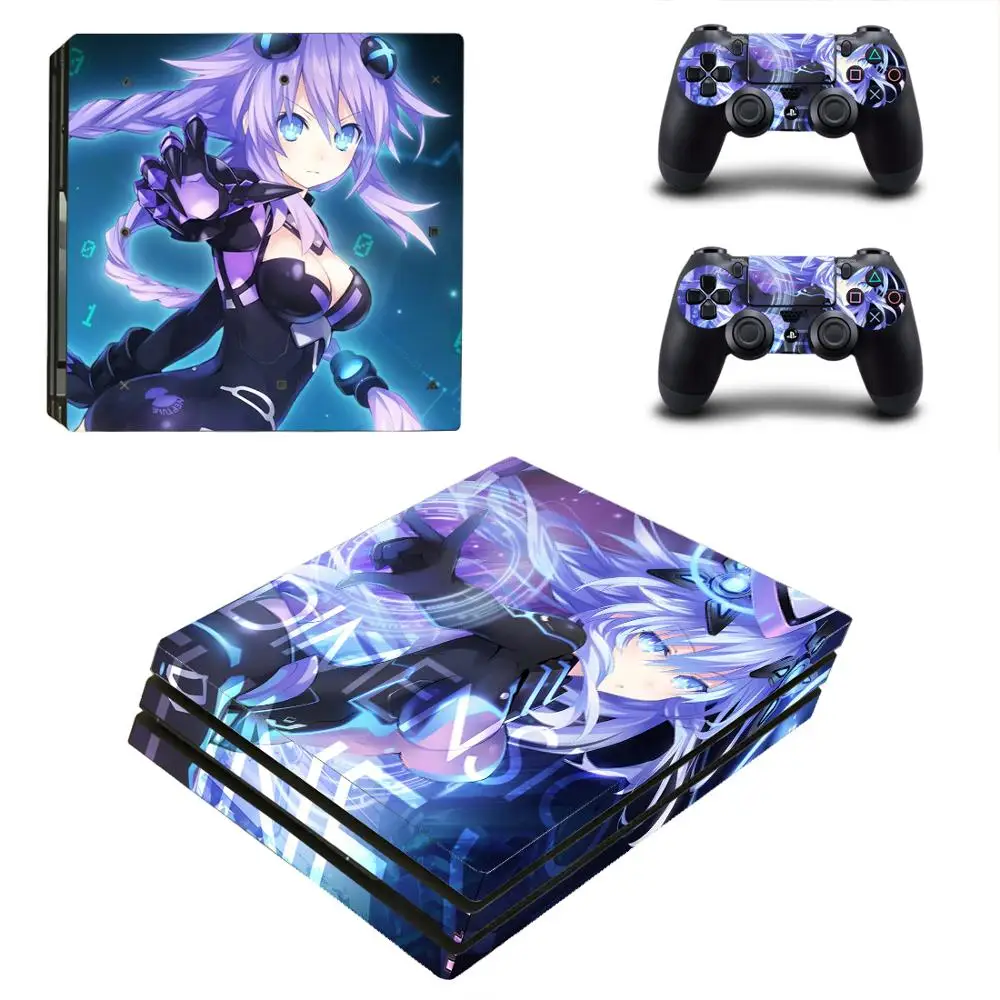 Аниме милая девушка Нептун PS4 Pro наклейка Play station 4 наклейки для кожи наклейки для playstation 4 PS4 Pro консоль и контроллер скины