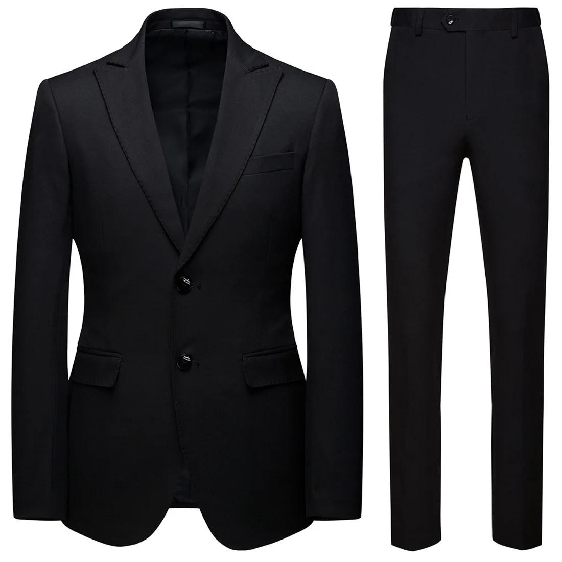 AliExpress Large Size Business Leisure Suit Two-Piece Set Groom Best Man Wedding Formal Dress Set