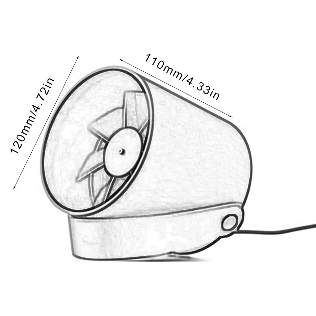 Silent Smart USB Rechargeable Bladeless Fan Desktop Airflow Cooling Fan Blower Air Cooler