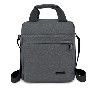 

High Quality Business Oxford Black Blue Gray Men's Briefcase Casual Simple Designer Luxury Laptop Bags