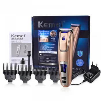 

Professional Hair Trimmer Men Electric Cutter Hair Cutting Machine Tools LCD Display Li-battery With Light Razor Rechargeable