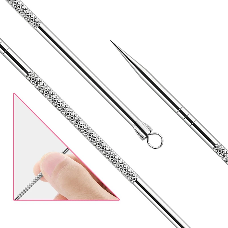 Fast Sending Lady Stainless Steel Blackhead Acne Blemish Pimple Extractor Remover Needle Drop Shipping