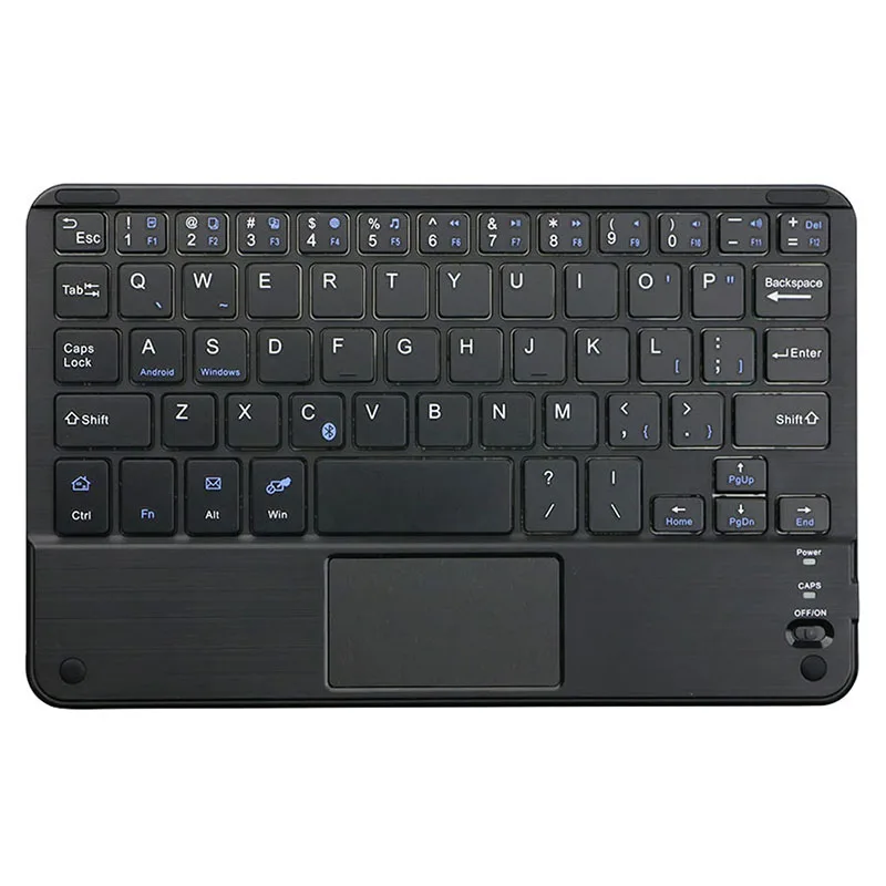 

7Inch Ultra-Slim Wireless Bluetooth Keyboard With Built-In Multi-PressTouchpad And Rechargeable Battery For Android And Window