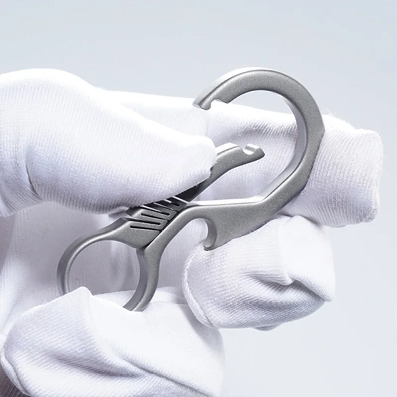 Брелок для ключей из настоящего титана мужчин повседневный легкий титановый