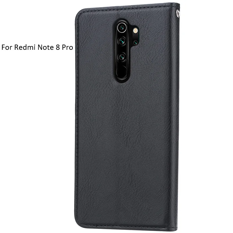 Кожаный чехол-бумажник с отделением для карт для Xiaomi Redmi Note 8 Pro 8T чехол в деловом стиле Capinha