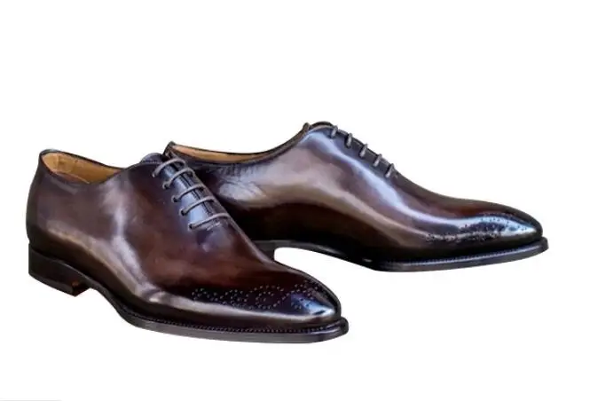 

Men Leather Shoes Lace Up Casual Shoes Dress Shoes Brogue Shoes Spring Ankle Boots Vintage Classic Male Casual F25