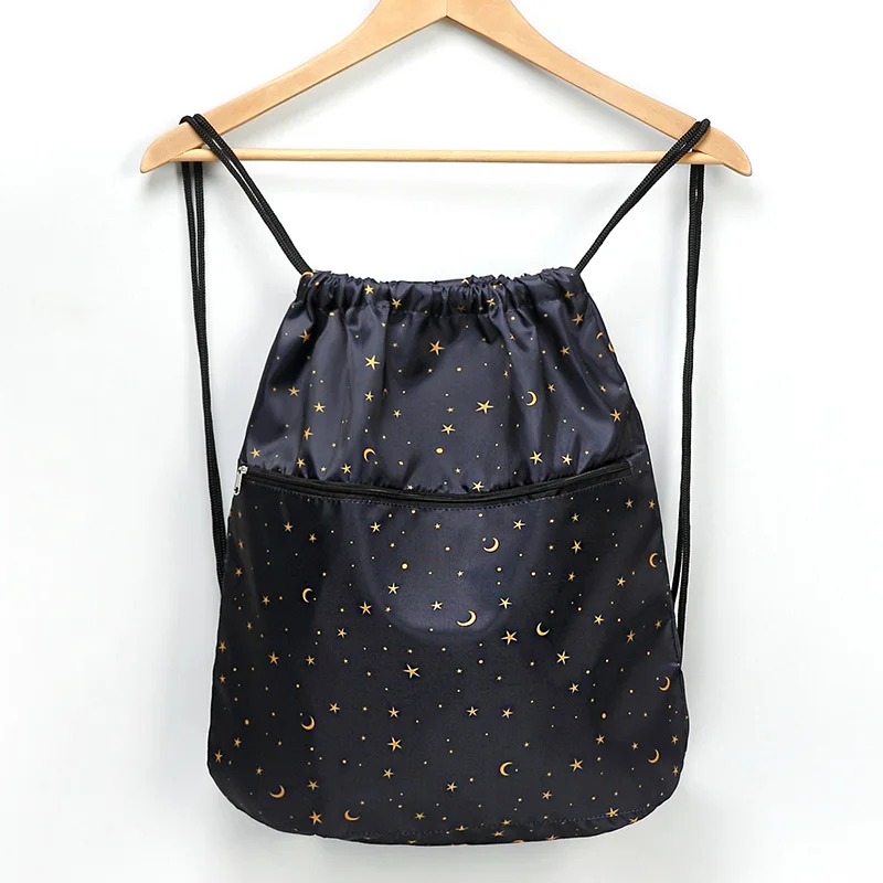 Backpack String Sport-Bag Foldable Sturdy Waterproof Small Cartoon Outdoor Stadium Lightweight