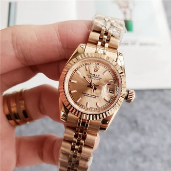 

2020 New Rolex-Oyster Perpetual Stainless Steel with Calendar Simple Mechanical Watch Women's and Men's Casual Watch Gifts11