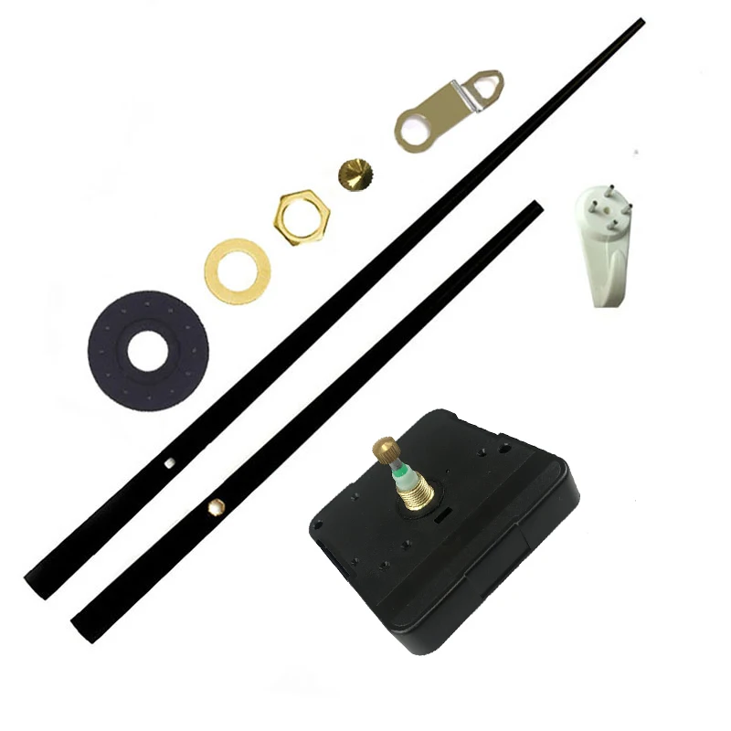 Quartz Clock Mechanism Step Movement for reloj de pared Long Hands Clockwork Large Wall Klok Long Shaft DIY Kit Repair Parts