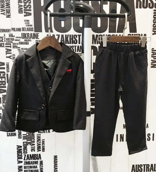 Формальный костюм для мальчиков Детские вечерние костюмы на свадьбу день