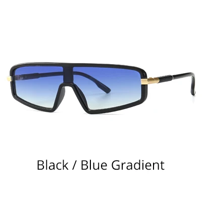Ralferty женские солнцезащитные очки интегрированные зеркальные дизайнерские женские солнцезащитные очки высокое качество Sunglases zonnebril dames C566 - Цвет линз: Black-Blue Gradient