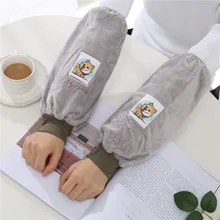 Стиль, длинные, рабочие, для мужчин и женщин, противообрастающие манжеты, для пар, чистый хлопок, рукава, удлиненные, один размер, нарукавник, с рисунком