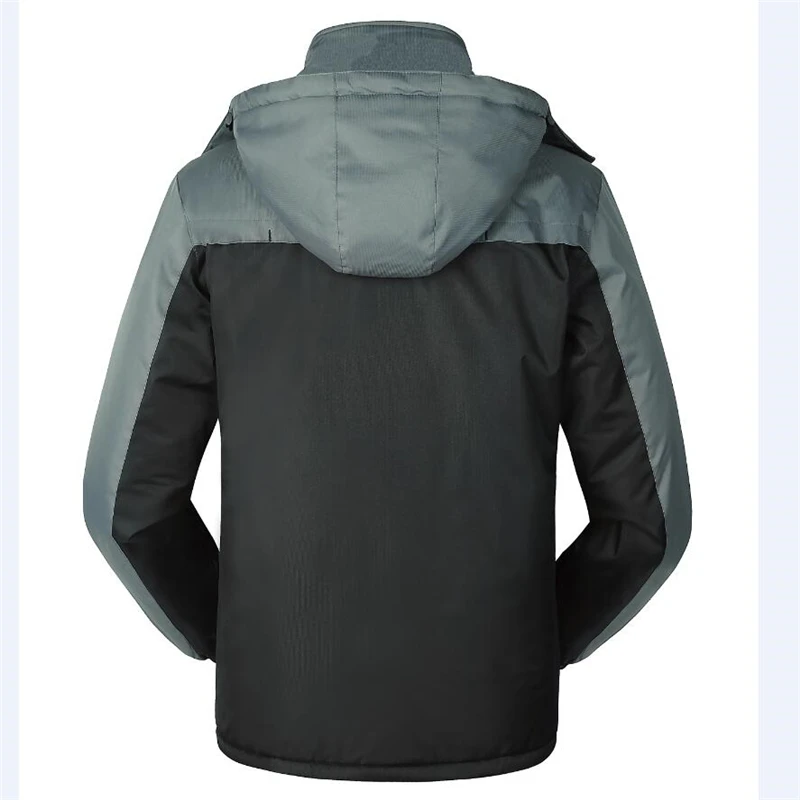 Зимние мужские парки размера плюс 6XL 7XL 8XL 9XL, толстая Вельветовая куртка, флисовое пальто, теплая водонепроницаемая ветрозащитная ветровка, плащ, пальто