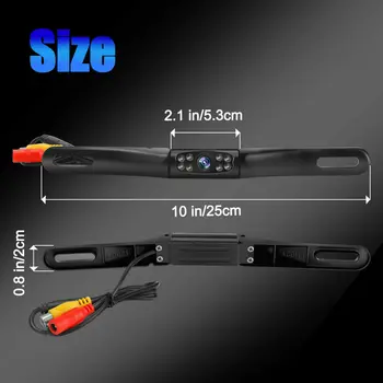 

Parking Rear View Camera Waterproof Universal Pickup SUV Wide Night Vision Auto