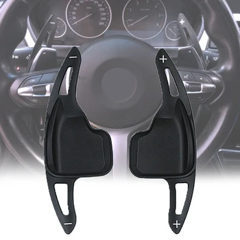

Aluminum Steering Wheel Paddle Shifter Gear Shift Shifter Extension for BMW 1 2 3 4 5 6 7 Series X1 X3 X4 X5 X6 I8(Black)