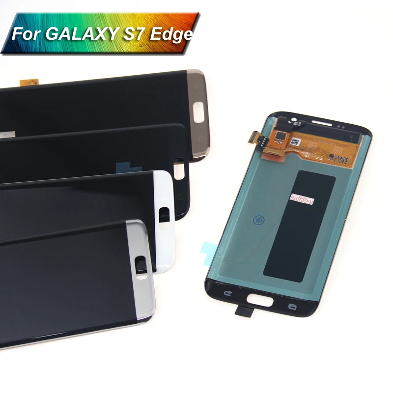 Супер AMOLED LCDs Замена для Samsung Galaxy S7 edge G935 G935F ЖК-дисплей без рамки ЖК-экран