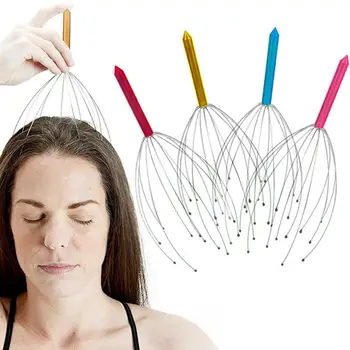 

Joylife 5Pcs Octopus Stainless Steel Head Massager Claw Brain Pain Stress Relax Release Scalp Care Pain Relief Head Care