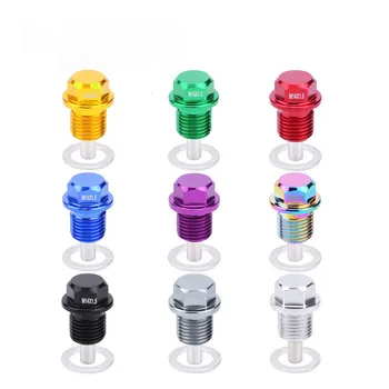 

NS Modify M14*1.5 Drain Magnetic Oil Plug Nut Magnetic Oil Sump Nut Magnetic Oil Drain Plug Sump Screw JDM
