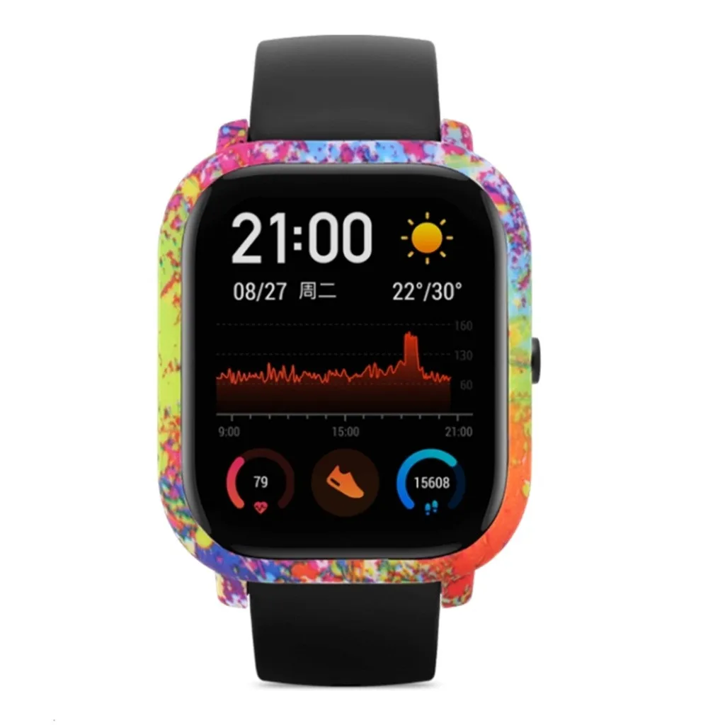 Чехол из поликарбоната с цветной рамкой для Xiaomi Amazfit GTS, Смарт-часы, защитная оболочка для Xiaomi Huami Amazfit gts, аксессуары для часов