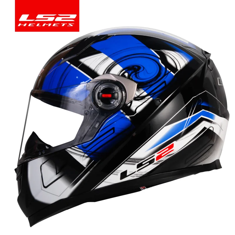 Skup Oryginalny LS2 Alex Barros pełna twarz moto rcycle kask capacete casque moto LS2 FF358 ECE zatwierdzony bez pompy