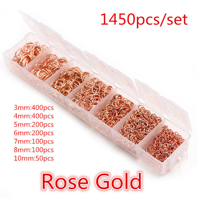 Set Box 3 4 5 6 7 8 10mm 8 Colors Open Jump Rings Split Rings Link Loop For DIY Jewelry Making Findings Connector