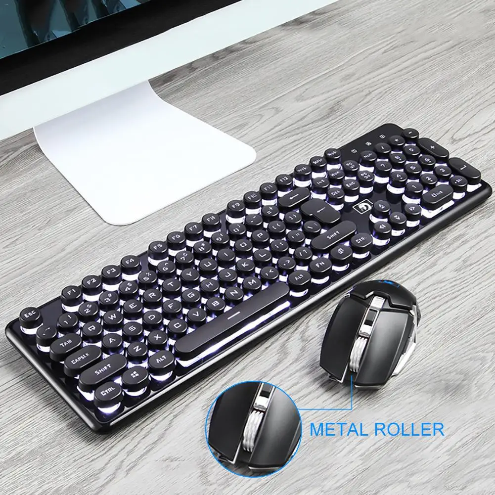 bluetooth carregamento luz-emitindo jogo escritório teclado mouse