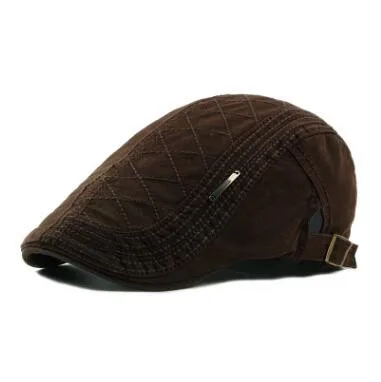 SILOQIN унисекс весна осень модные хлопковые береты тренд Snapback Регулируемый размер Досуг Туризм движения кепки с козырьками шляпы для пар - Цвет: Coffee