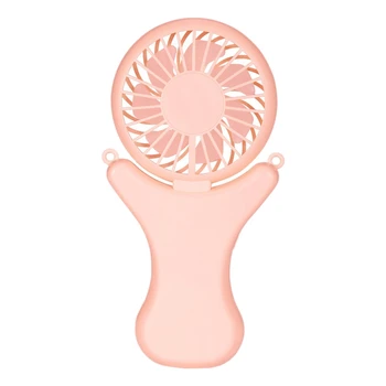 

Small Fans Halter Portable USB Hold with One Fold Can Charge Mini Fan Outdoor Handheld Air Conditioner Standing Fan