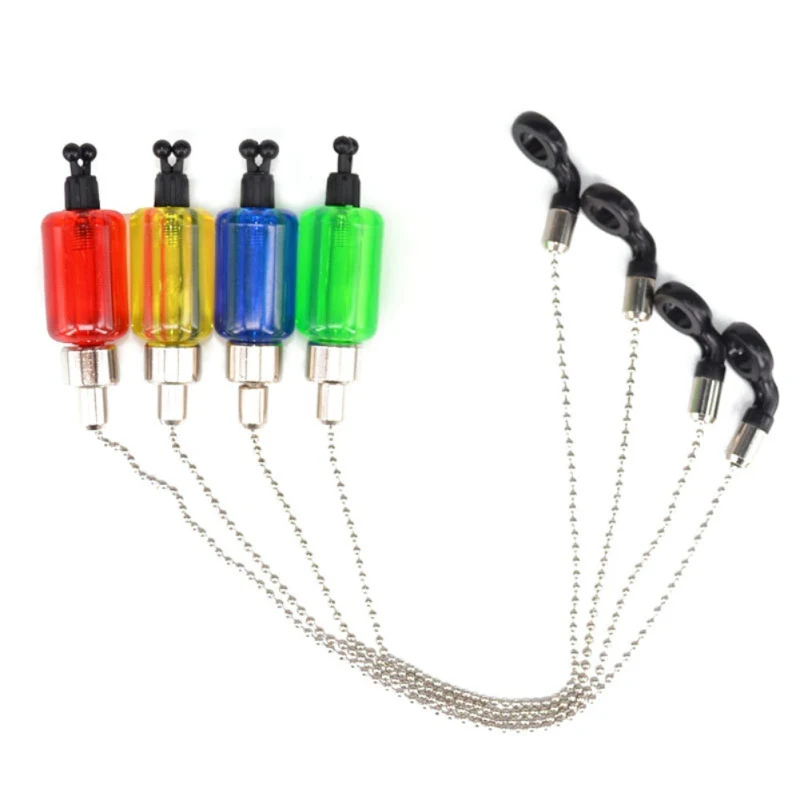 

4 Colors Fishing Bite Alarm Hanger Swinger LED Illuminated Indicator Bite Alarm Fish Tools Accessories
