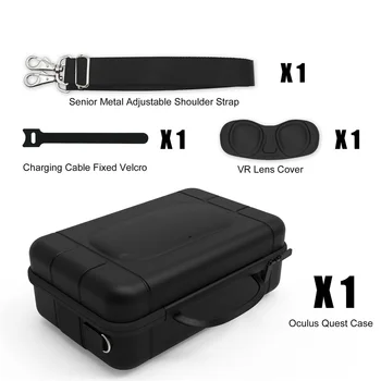 

Travel Carrying Case for Oculus Quest VR Gaming Headset Touch Controllers Large Capacity Storage Bag Waterproof Cover